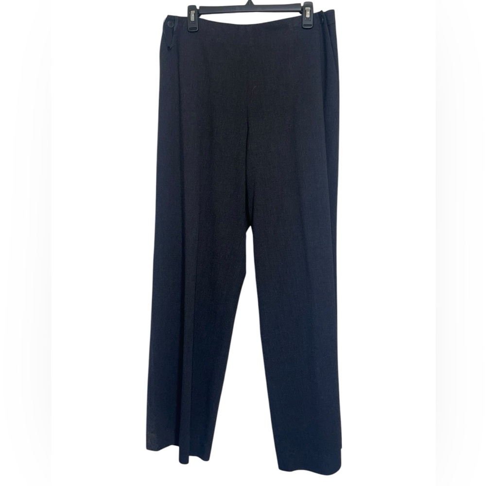 Women’s Ralph Lauren wool blend, wide leg pants. Charcoal grey. Size 12 GUC